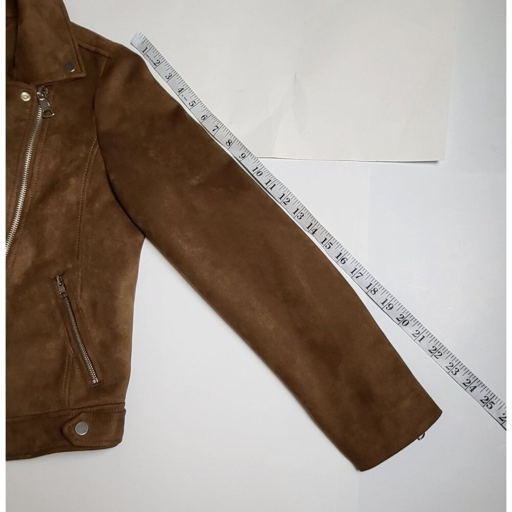 Loft Faux Suede Leather Moto Jacket Size Small NEW - Picture 8 of 12